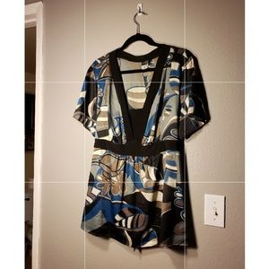 Multi Colored Tunic Top